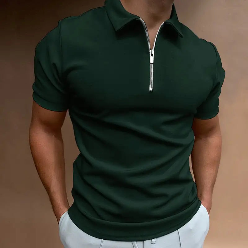 Brooklyn Zip-Up Polo Shirt